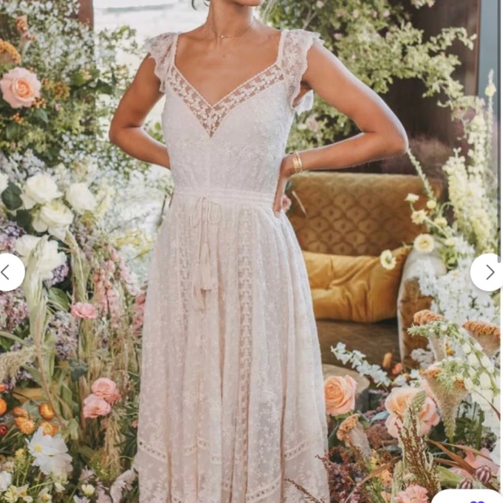 Spell Le Gauze Lace Kerchief Dress